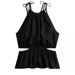 J.Crew Cutout linen tank top